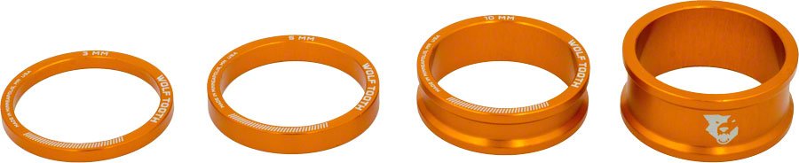 Wolf Tooth Headset Spacer Kit 3 5 10 15mm Orange - The Lost Co. - Wolf Tooth - HD0238 - 812719022576 - -