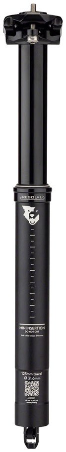 Wolf Tooth Resolve Dropper Seatpost - 31.6 125mm Travel Black - The Lost Co. - Wolf Tooth - ST0698 - 810006806274 - -