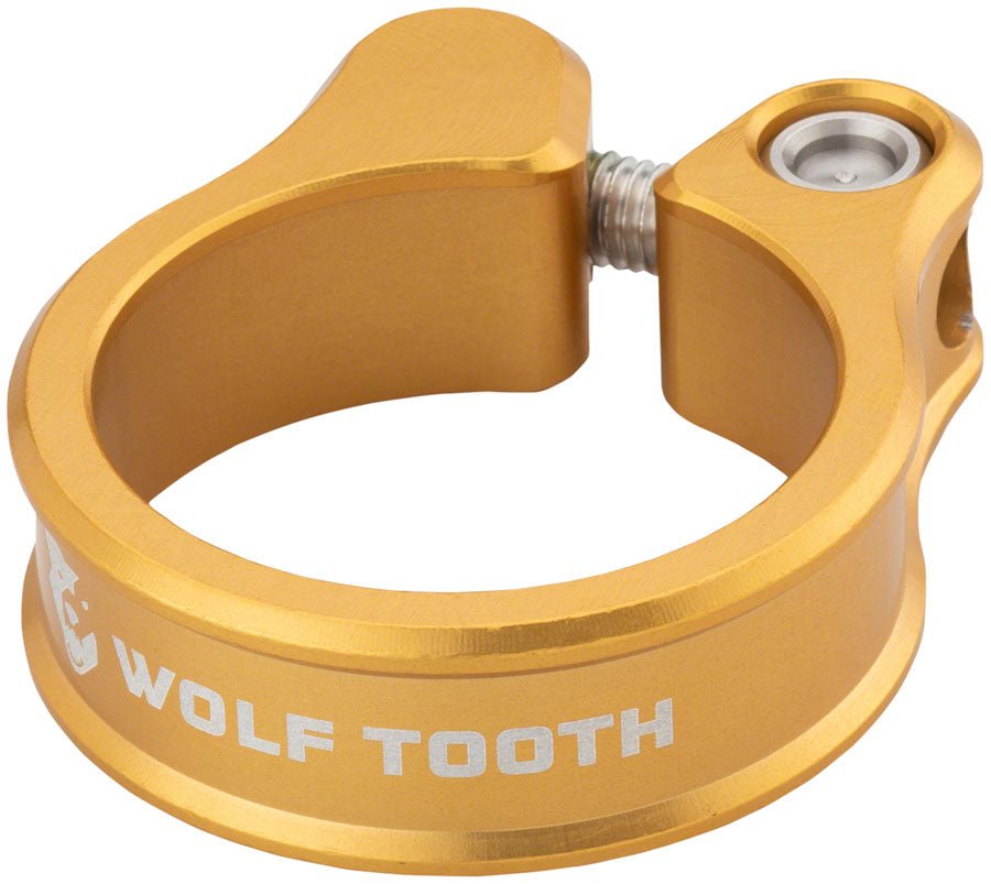 Wolf Tooth Seatpost Clamp - 28.6mm Gold - The Lost Co. - Wolf Tooth - ST1748 - 810006802849 - -