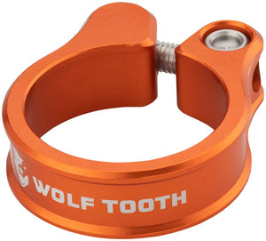 Wolf Tooth Seatpost Clamp - 28.6mm Orange - The Lost Co. - Wolf Tooth - ST1749 - 810006802856 - -