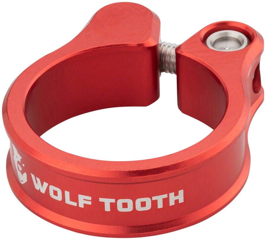 Wolf Tooth Seatpost Clamp - 28.6mm Red - The Lost Co. - Wolf Tooth - ST1745 - 810006802818 - -
