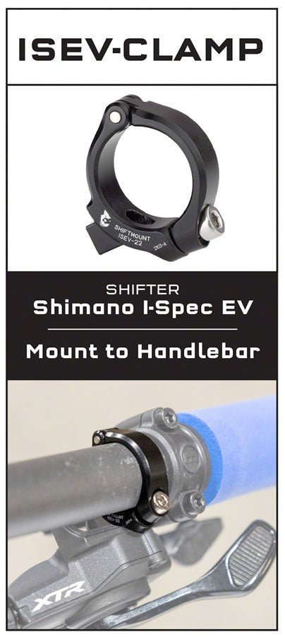 Wolf Tooth ShiftMount Clamp- I-SPEC EV Shifter to 22.2mm