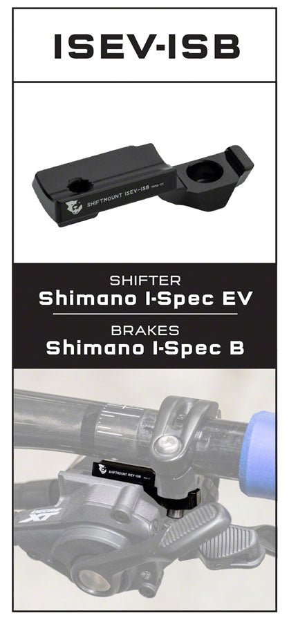 Wolf Tooth ShiftMount - I-Spec-EV Shifter to I-Spec-AB Brake - The Lost Co. - Wolf Tooth Components - B-WQ0532 - 810006800470 - -