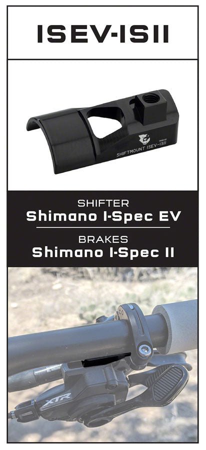 Wolf Tooth ShiftMount - I-Spec-EV Shifter to I-Spec-II Brake - The Lost Co. - Wolf Tooth Components - B-WQ0533 - 810006800487 - -