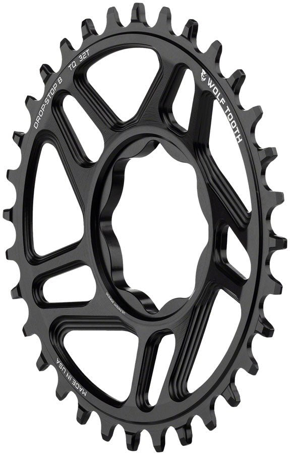Wolf Tooth Trek TQ Direct Mount Chainring - Drop-Stop B - 32T - Black - The Lost Co. - Wolf Tooth - CR3619 - 810006807134 - -